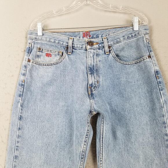 Pittsburgh Steelers Jeans Mens 32x30 Light Wash NFL Football 5 Pocket Pants - Picture 2 of 16